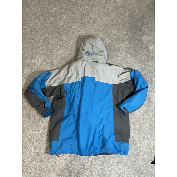 Columbia Omni-Heat Jacket Men 2XT Gray Blue Interchange Ski Snow Winter Coat - Picture 10 of 13